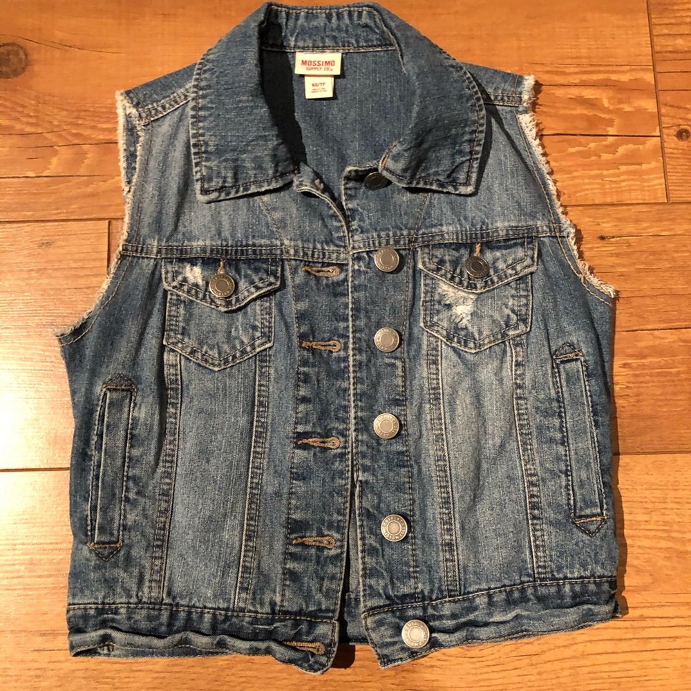 Mossimo Suppy Co. sz XS denim vest - Picture 7 of 13